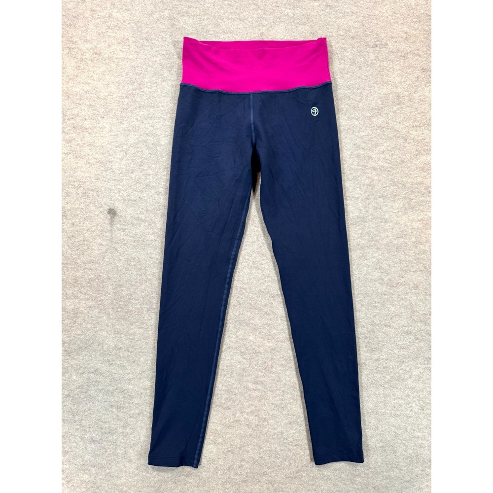 Zumba Wear Leggings Womens Small Blue Purple Stretch Running Workout Athleisure